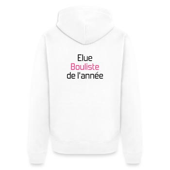 Petanque / Boules / Sport / Game / Pastis - Unisex Premium Organic Zip Hoodie - white - Back - Thijin (182cm)