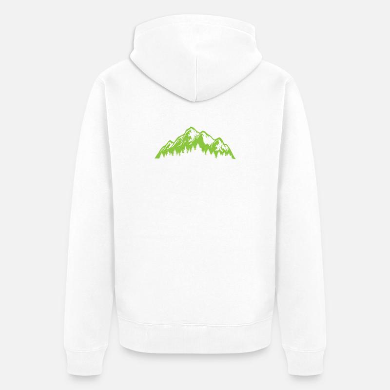 Course sur sentier - Veste à capuche bio Premium Unisexe - blanc