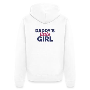 Design de la petite fille mignonne de papa - Veste à capuche bio Premium Unisexe - blanc - Dos - Thijin (182cm)