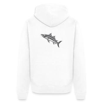 Barracuda - Veste à capuche bio Premium Unisexe - blanc - Dos - Thijin (182cm)