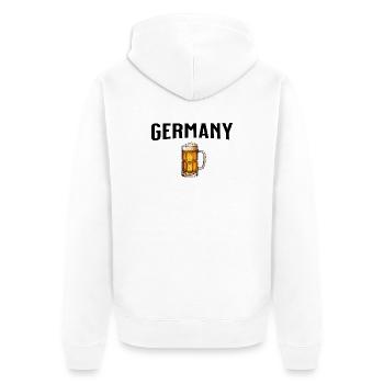 Bière d’Allemagne - Veste à capuche bio Premium Unisexe - blanc - Dos - Thijin (182cm)