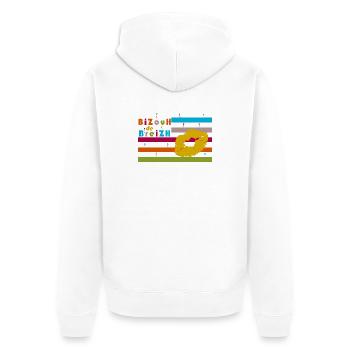 BiZouH de Breizh .... - Veste à capuche bio Premium Unisexe - blanc - Dos - Thijin (182cm)