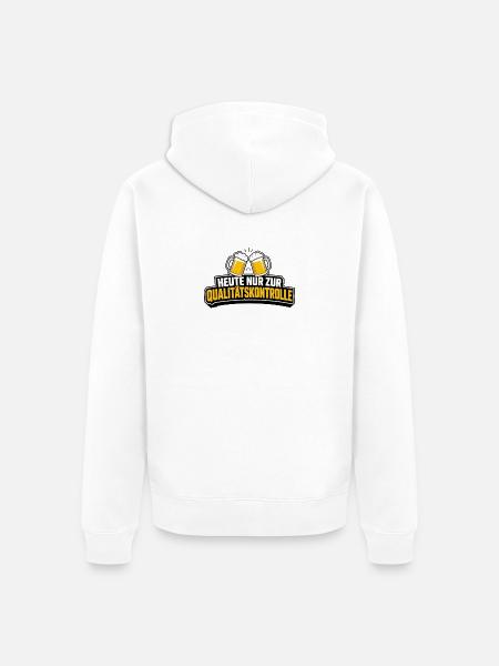 Qualitätskontrolle Prost - Unisex Premium Bio Zip Hoodie - Weiß