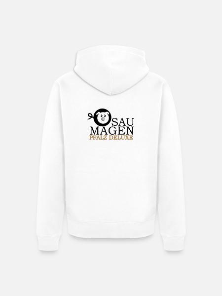 Pfalz Deluxe Saumagen - Unisex Premium Bio Zip Hoodie - Weiß