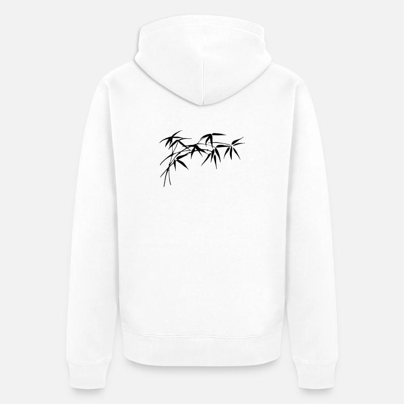 bambou - Veste à capuche bio Premium Unisexe - blanc