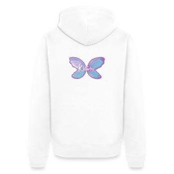 Kletterfee Klettern Bouldern - Unisex Premium Bio Zip Hoodie - Weiß - Hinten - Thijin (182cm)