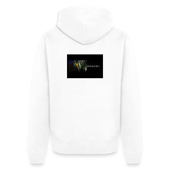Streetwear First Sun On - Veste à capuche bio Premium Unisexe - blanc - Dos - Thijin (182cm)