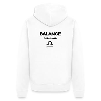 BALANCE SIGNE ASTRO ELEGANT - Veste à capuche bio Premium Unisexe - blanc - Dos - Thijin (182cm)
