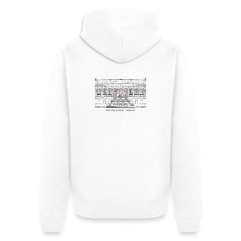 Boston, Drawing Public Library, États-Unis - Veste à capuche bio Premium Unisexe - blanc - Dos - Thijin (182cm)