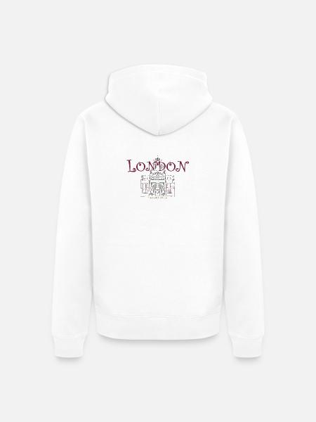London, Kensington, Kunstmuseum, Handzeichnung - Ekologisk premiumluvjack unisex - vit