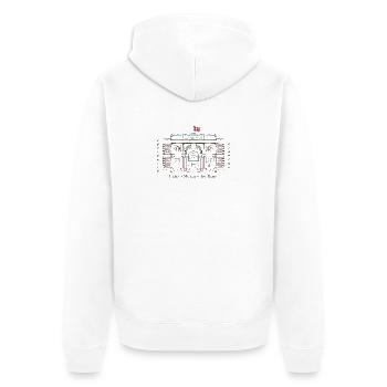 Copenhagen, SMK Art Museum, Drawing Denmark - Unisex Premium Organic Zip Hoodie - white - Back - Thijin (182cm)