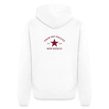 Taos Ski Valley - New Mexico - USA - Amerika - Unisex Premium Bio Zip Hoodie - Weiß - Hinten - Thijin (182cm)