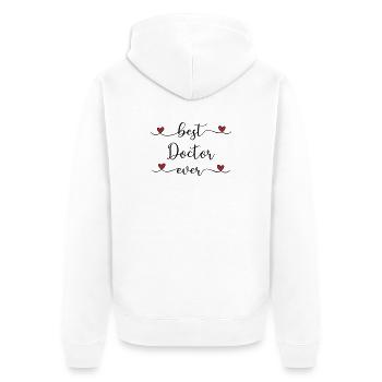 Meilleur médecin du monde - Veste à capuche bio Premium Unisexe - blanc - Dos - Thijin (182cm)