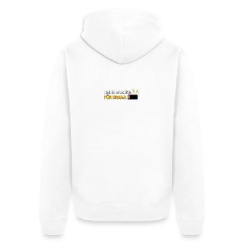 Keine Energie für Drama - Unisex Premium Bio Zip Hoodie - Weiß - Hinten - Thijin (182cm)