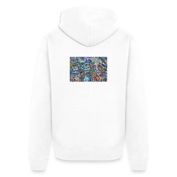 schryoddjkakkj - Veste à capuche bio Premium Unisexe - blanc - Dos - Thijin (182cm)