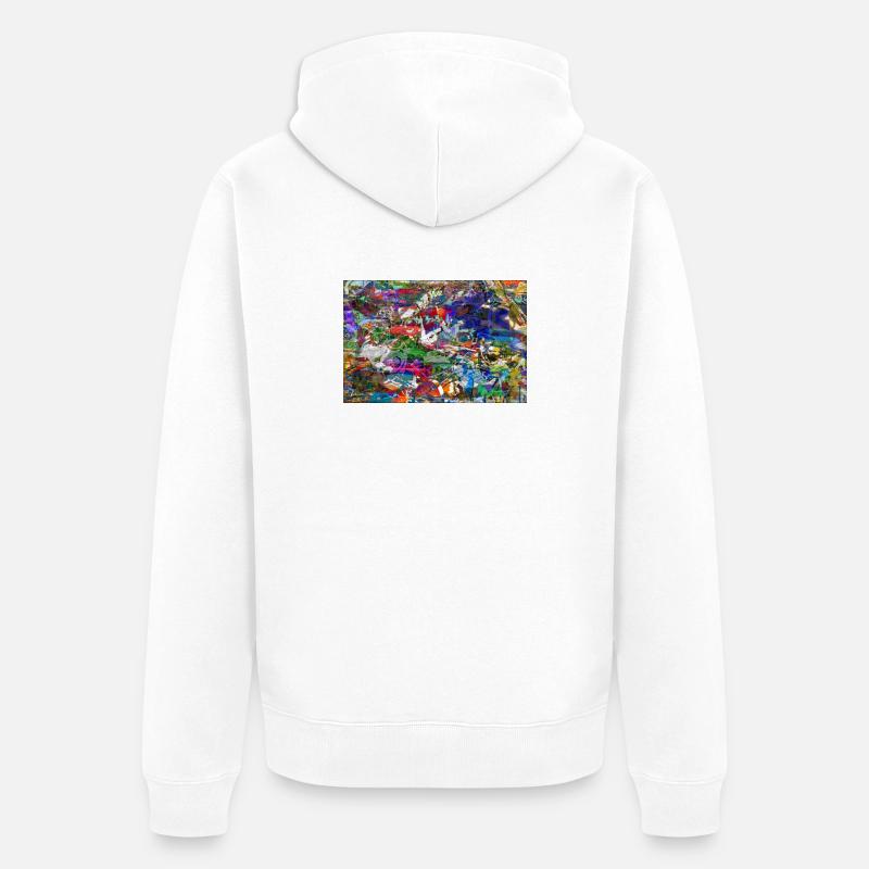 jklajggejrdatschy - Veste à capuche bio Premium Unisexe - blanc