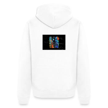 Traces de vie - Veste à capuche bio Premium Unisexe - blanc - Dos - Thijin (182cm)