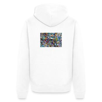 jschrjagjploeshroj - Veste à capuche bio Premium Unisexe - blanc - Dos - Thijin (182cm)