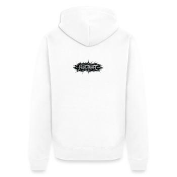 Fluctuate - Ravewear - Unisex Premium Organic Zip Hoodie - white - Back - Thijin (182cm)