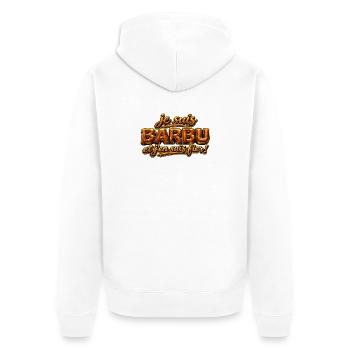 Je suis barbu - Veste à capuche bio Premium Unisexe - blanc - Dos - Thijin (182cm)
