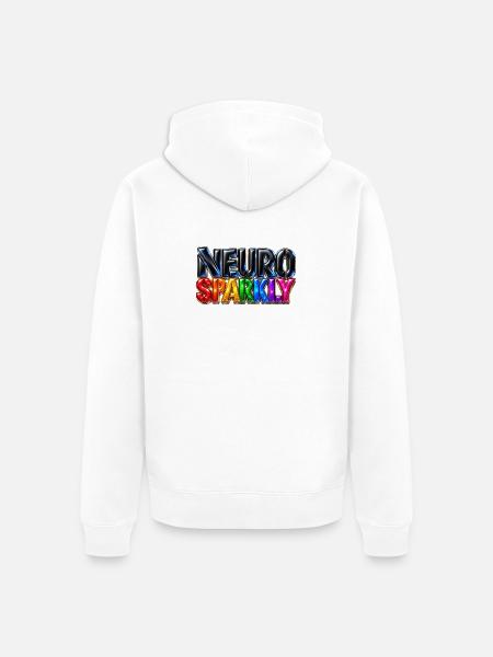 Neuro Sparkly - Unisex Premium Bio Zip Hoodie - Weiß