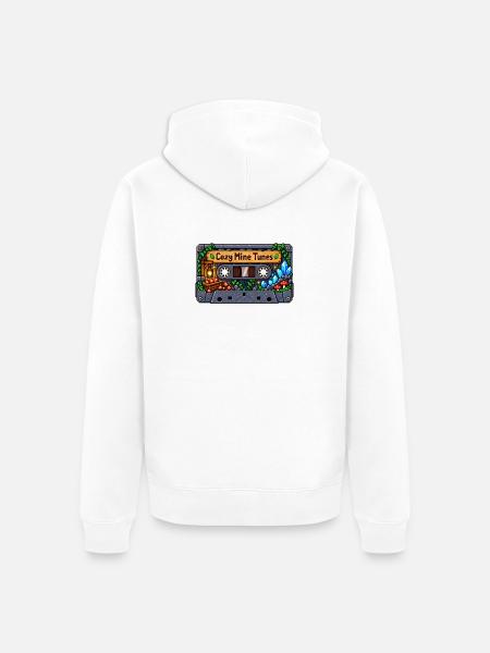Gemütliche Minenklänge Kassette - Unisex Premium Bio Zip Hoodie - Weiß