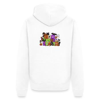 Buh oder hab Angst an Halloween - Unisex Premium Bio Zip Hoodie - Weiß - Hinten - Thijin (182cm)