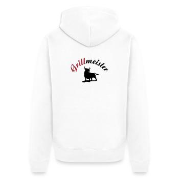 Maître de gril - Veste à capuche bio Premium Unisexe - blanc - Dos - Thijin (182cm)