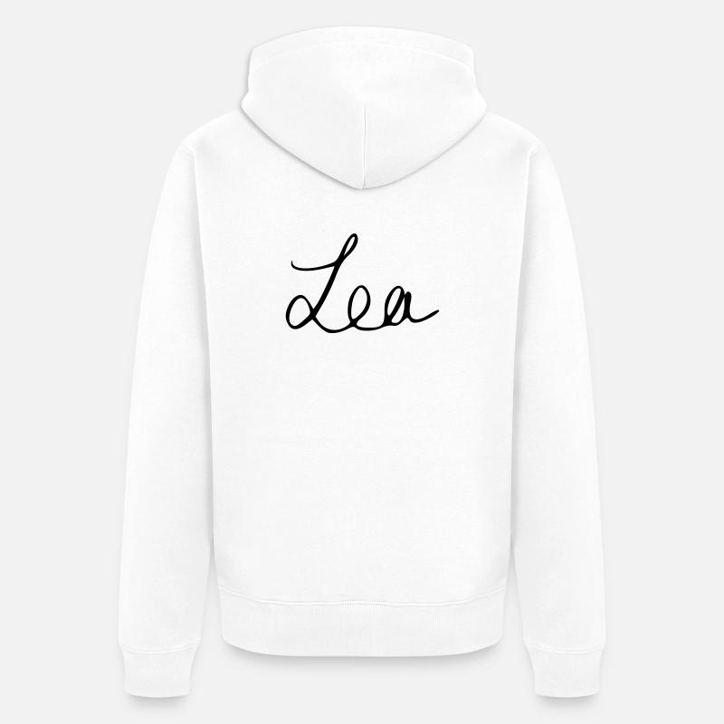 Léa - Veste à capuche bio Premium Unisexe - blanc