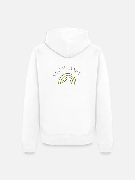 VEGAN BABY! - Unisex Premium Bio Zip Hoodie - Weiß
