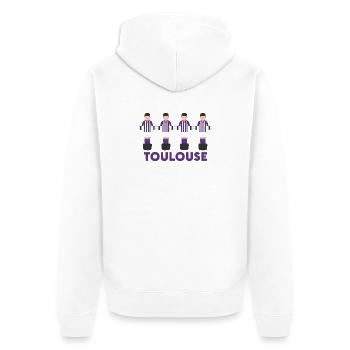 Toulouse - Veste à capuche bio Premium Unisexe - blanc - Dos - Thijin (182cm)