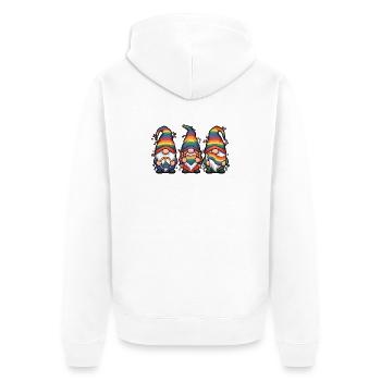 LGBTQ Pride Month - Liebe ist Liebe - Unisex Premium Bio Zip Hoodie - Weiß - Hinten - Thijin (182cm)