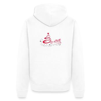 Christmas tree with stars and presents - Unisex Premium Organic Zip Hoodie - white - Back - Thijin (182cm)