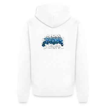 Blumen - Veste à capuche bio Premium Unisexe - blanc - Dos - Thijin (182cm)