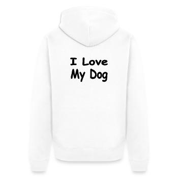 canine - Unisex Premium Organic Zip Hoodie - white - Back - Thijin (182cm)