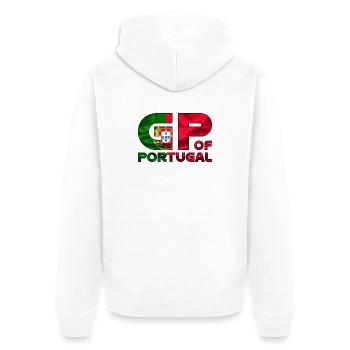 portugal_gp - Veste à capuche bio Premium Unisexe - blanc - Dos - Thijin (182cm)