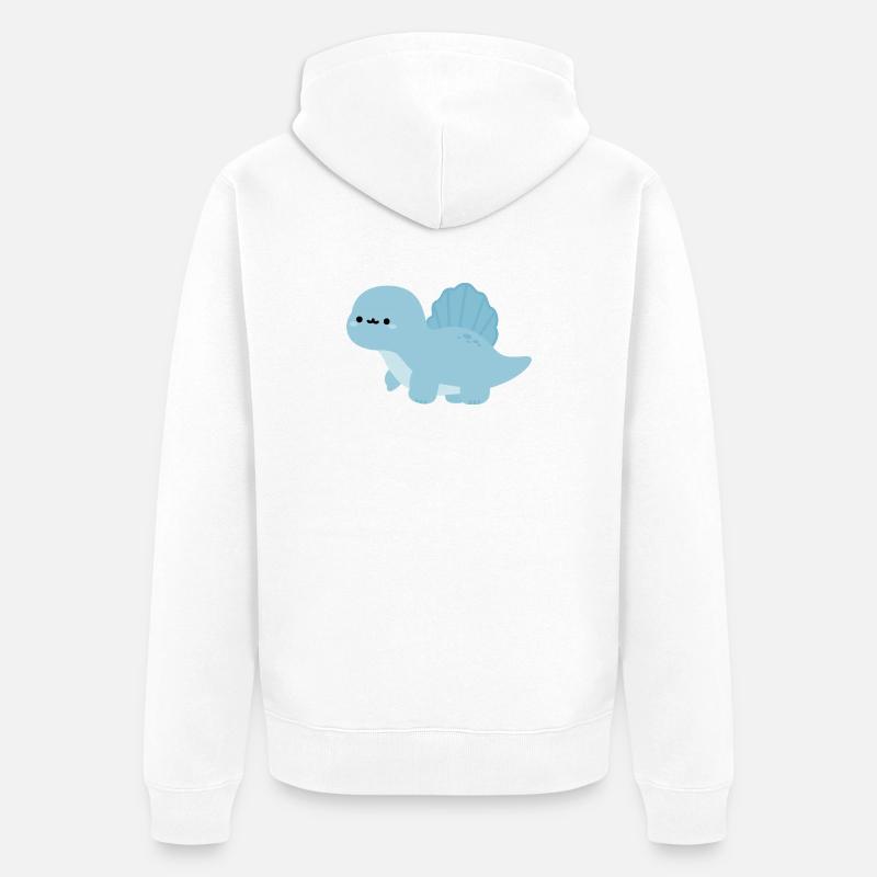 Spinosaurus Nelly - Veste à capuche bio Premium Unisexe - blanc