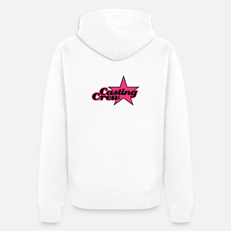 Casting Crew | Star | Stern - Veste à capuche bio Premium Unisexe - blanc