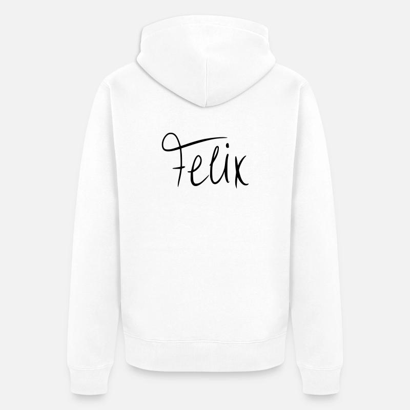 Felix - Veste à capuche bio Premium Unisexe - blanc