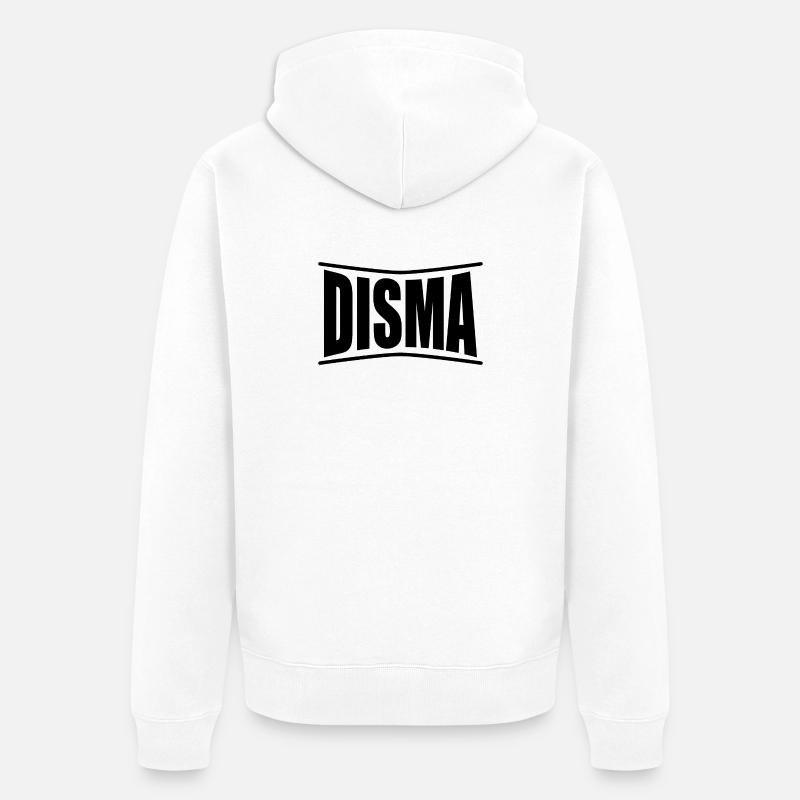 Idée cadeau t-shirt Disma - Veste à capuche bio Premium Unisexe - blanc