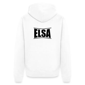 T-Shirt Elsa T-Shirt Geschenkidee - Unisex Premium Bio Zip Hoodie - Weiß - Hinten - Thijin (182cm)