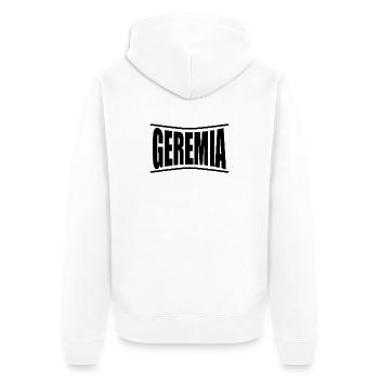 T-Shirt Geremia T-Shirt Geschenkidee - Unisex Premium Bio Zip Hoodie - Weiß - Hinten - Thijin (182cm)