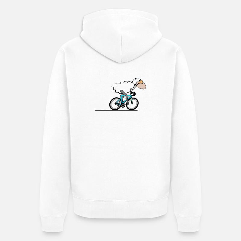 Vélo de route Cyclisme - Veste à capuche bio Premium Unisexe - blanc