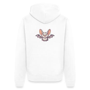 chauve-souris - Veste à capuche bio Premium Unisexe - blanc - Dos - Thijin (182cm)