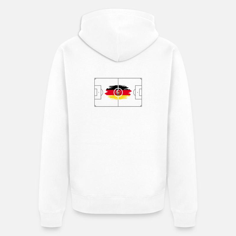 Terrain d’Allemagne - Veste à capuche bio Premium Unisexe - blanc