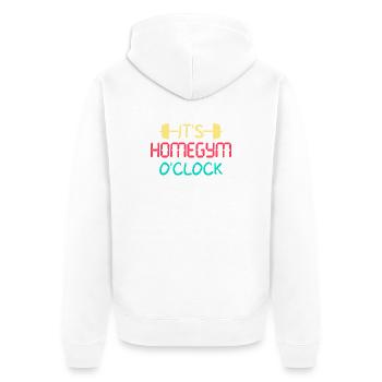 Fitness Fanatics Homegym O’Clock Calisthenics Gym - Veste à capuche bio Premium Unisexe - blanc - Dos - Thijin (182cm)