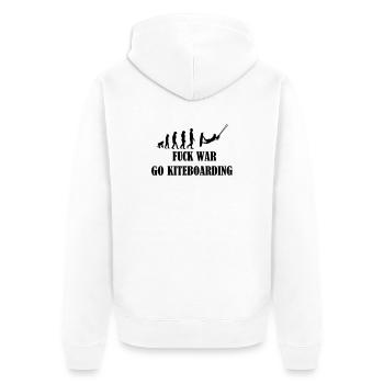 Kiteboard,Kiteboarder,Kite,Kiteboarding,Sea,Board - Unisex Premium Organic Zip Hoodie - white - Back - Thijin (182cm)