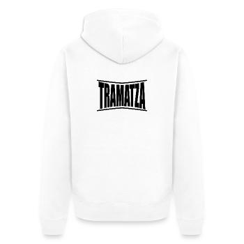 Tramatza T-Shirt Sardinien Geschenkidee - Unisex Premium Bio Zip Hoodie - Weiß - Hinten - Thijin (182cm)
