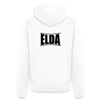 Elda t-shirt idée cadeau - Veste à capuche bio Premium Unisexe - blanc - Dos - Thijin (182cm)