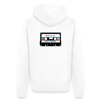 Pozdrav iz Yugoslavije - kaseta - Yougoslavie Retro - Veste à capuche bio Premium Unisexe - blanc - Dos - Thijin (182cm)